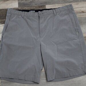 IZOD Golf Gray Stretch Shorts Men’s Size 40 Waist Athletic Walking Casual Grey